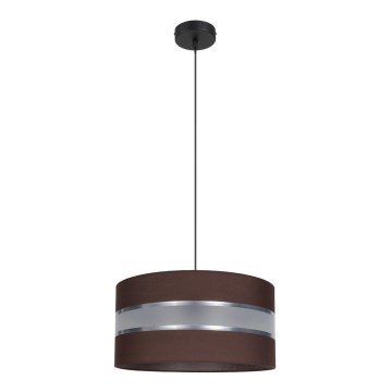 Lampadario su corda  CORAL 1xE27/60W/230V d. 40 cm marrone