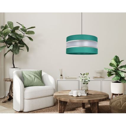 Lampadario su corda  CORAL 1xE27/60W/230V d. 40 cm verde