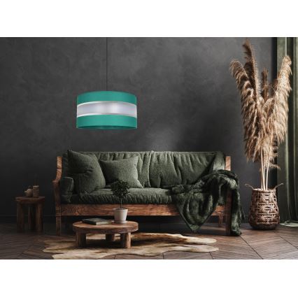 Lampadario su corda  CORAL 1xE27/60W/230V d. 40 cm verde