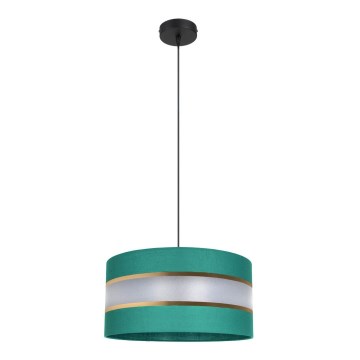 Lampadario su corda  CORAL 1xE27/60W/230V d. 40 cm verde