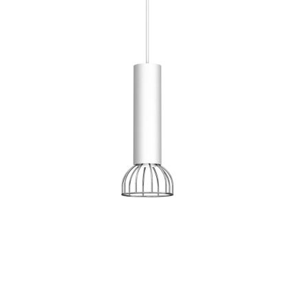 Lampadario su corda DANTE 1xGU10/25W/230V argento/cromo lucido