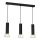 Lampadario su corda DANTE 3xGU10/25W/230V nero/oro