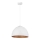 Lampadario su corda DIAMENT 1xE27/60W/230V d. 35 cm bianco/rame