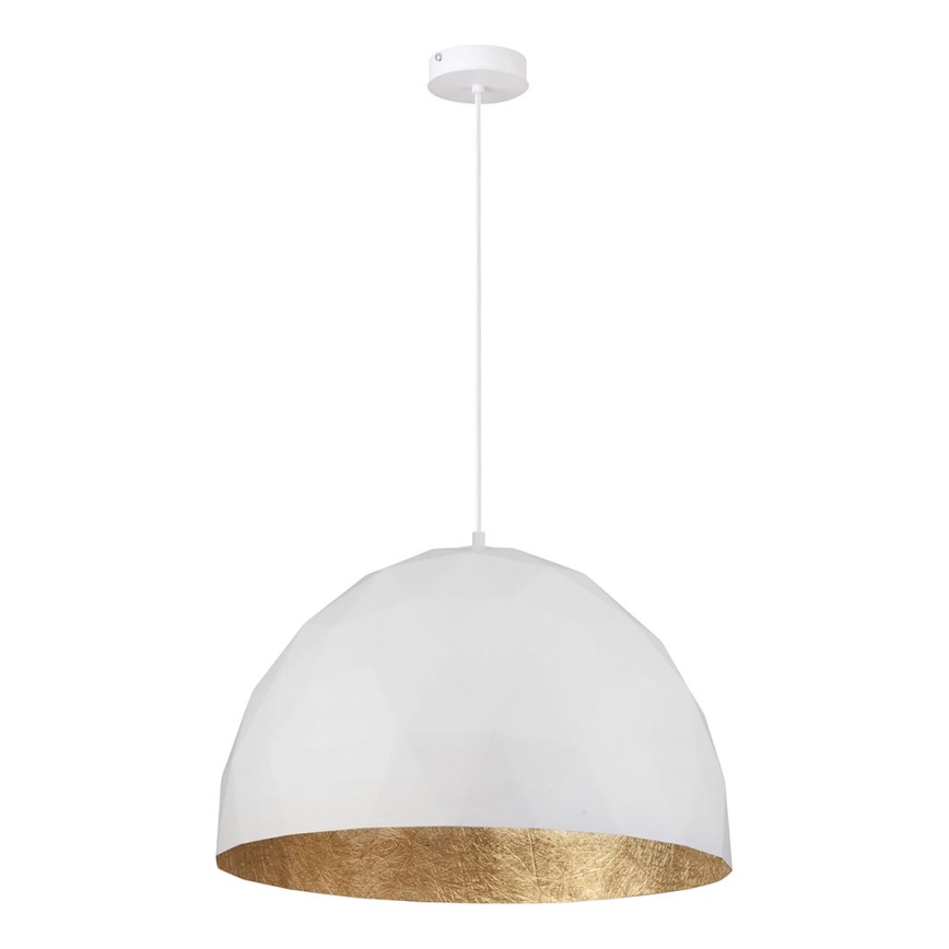 Lampadario su corda DIAMENT 1xE27/60W/230V d. 50 cm bianco/oro