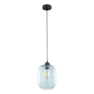 Lampadario su corda  ELIO 1xE27/15W/230V blu