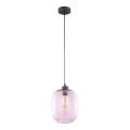 Lampadario su corda ELIO 1xE27/60W/230V rosa