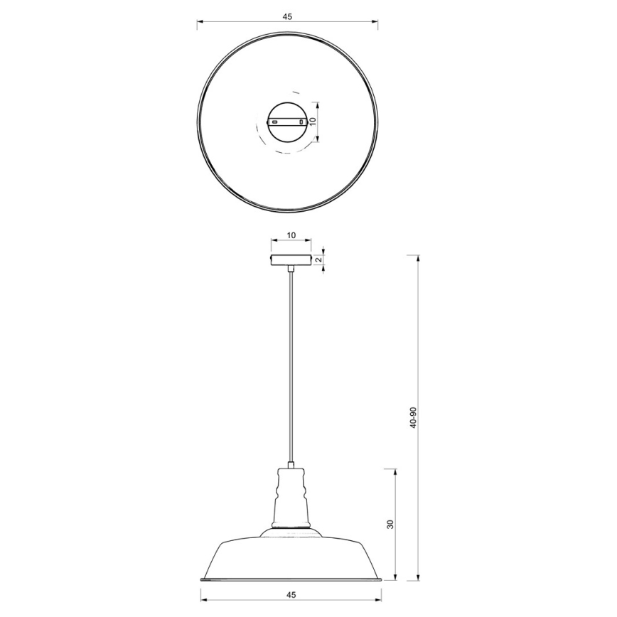 Lampadario su corda ENZO 1xE27/60W/230V bianco/rosa
