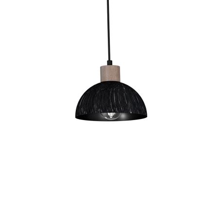 Lampadario su corda ERIK 2xE27/60W/230V Marrone nero