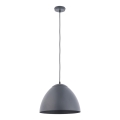 Lampadario su corda FARO 1xE27/60W/230V grigio