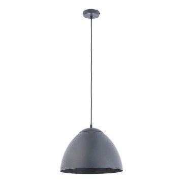 Lampadario su corda FARO 1xE27/60W/230V grigio