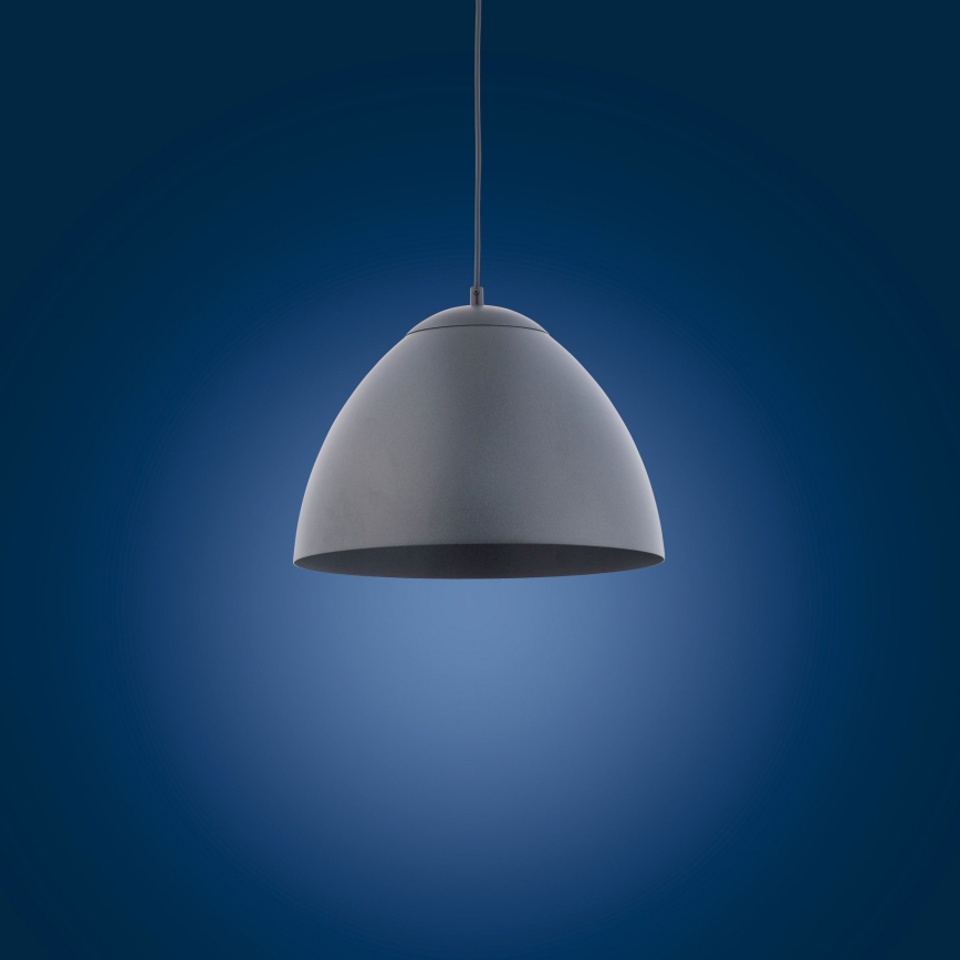 Lampadario su corda FARO 1xE27/60W/230V grigio