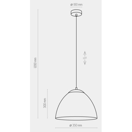 Lampadario su corda FARO 1xE27/60W/230V grigio