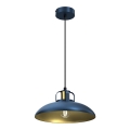 Lampadario su corda  FELIX 1xE27/60W/230V blu