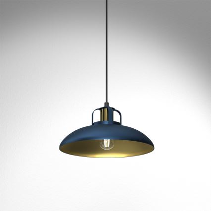 Lampadario su corda  FELIX 1xE27/60W/230V blu