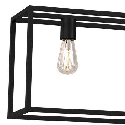 Lampadario su corda FRAME 4xE27/60W/230V nero