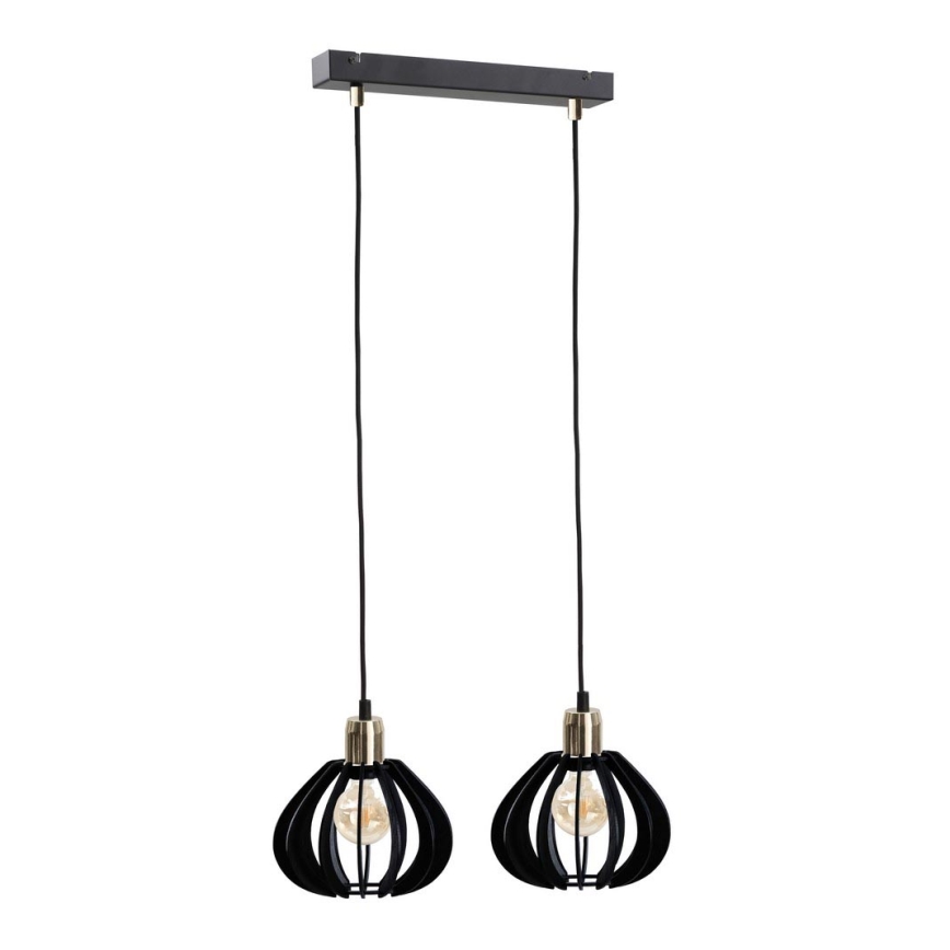 Lampadario su corda GEM 2xE27/60W/230V