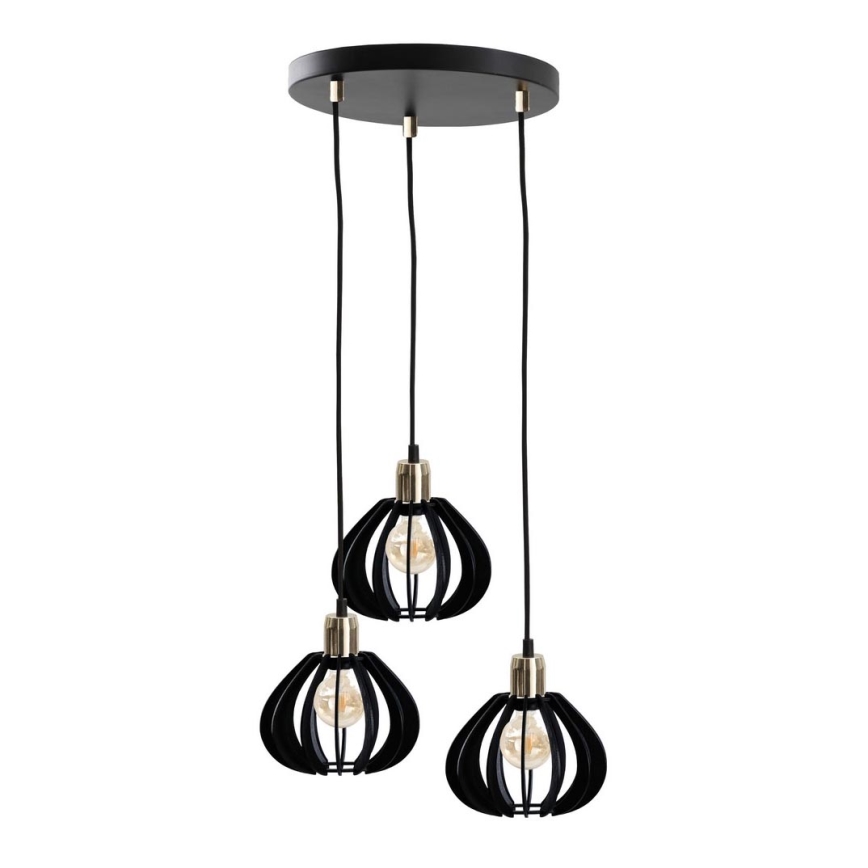 Lampadario su corda GEM 3xE27/60W/230V