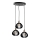 Lampadario su corda GEM 3xE27/60W/230V