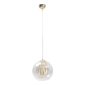 Lampadario su corda  GLAMI 1xE27/60W/230V oro