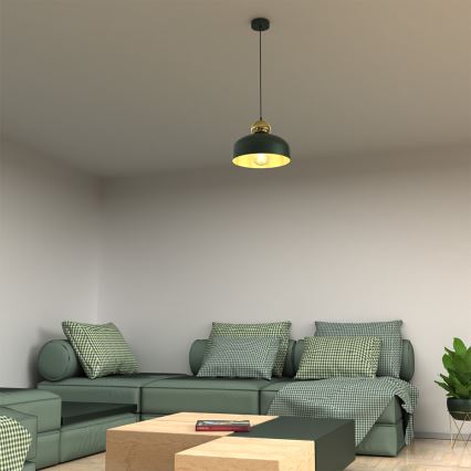 Lampadario su corda HARALD 1xE27/60W/230V verde
