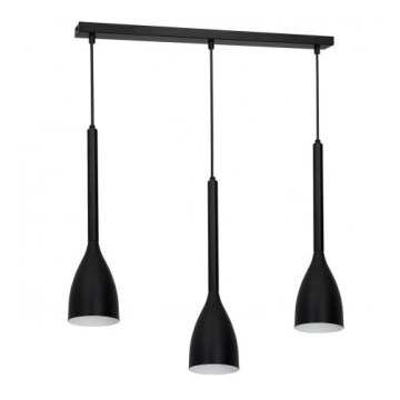 Lampadario su corda ISTAPPAR 3xE27/60W/230V nero