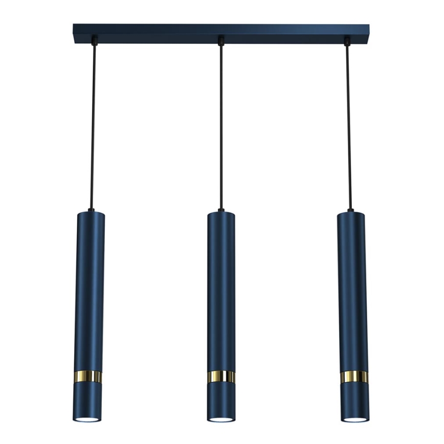 Lampadario su corda JOKER 3xGU10/25W/230V blu