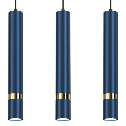 Lampadario su corda JOKER 3xGU10/25W/230V blu