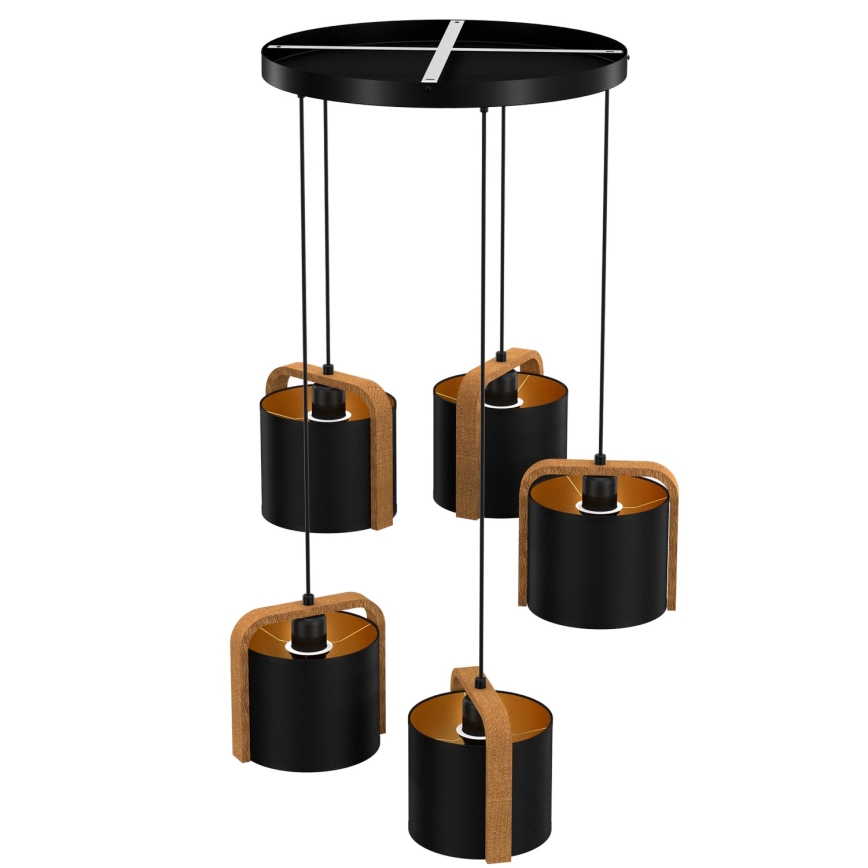 Lampadario su corda JONKO 5xE27/60W/230V