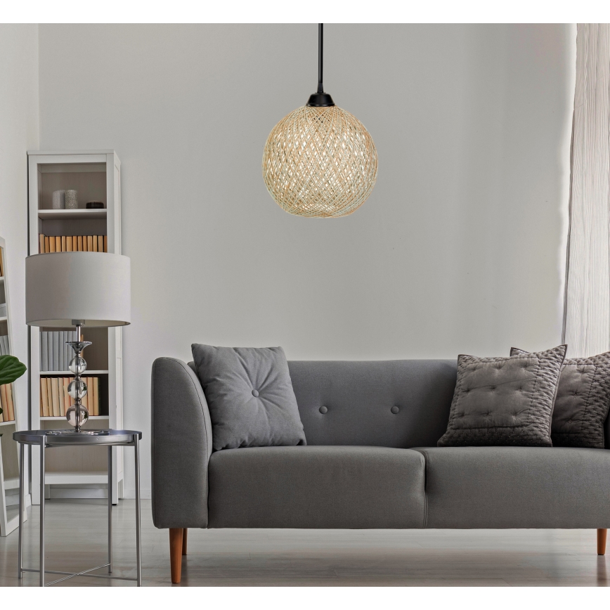 Lampadario su corda JUTE 1xE27/60W/230V beige