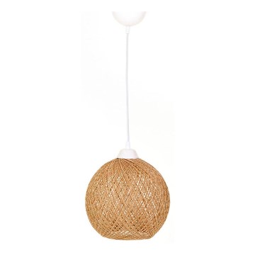 Lampadario su corda JUTE 1xE27/60W/230V beige