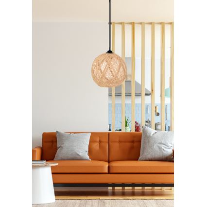 Lampadario su corda  JUTE 1xE27/60W/230V beige