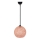 Lampadario su corda  JUTE 1xE27/60W/230V rosa