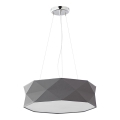 Lampadario su corda KANTOOR 1xE27/15W/230V grigio