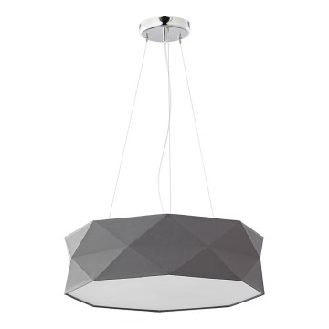 Lampadario su corda KANTOOR 1xE27/15W/230V grigio