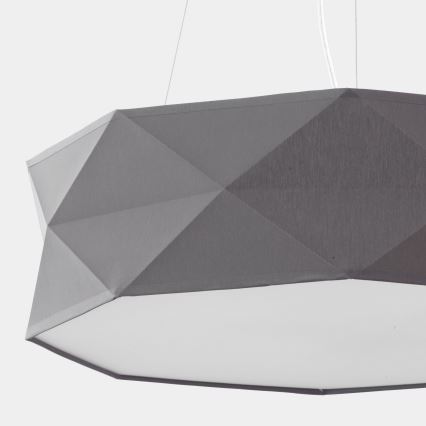 Lampadario su corda KANTOOR 1xE27/15W/230V grigio