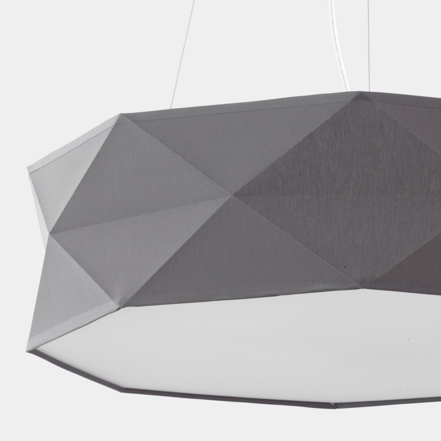 Lampadario su corda KANTOOR 1xE27/15W/230V grigio