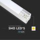 Lampadario su corda LED SAMSUNG CHIP LED/40W/230V 6400K bianco