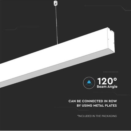 Lampadario su corda LED SAMSUNG CHIP LED/40W/230V 6400K bianco