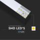 Lampadario su corda LED SAMSUNG CHIP LED/40W/230V 6400K nero