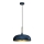 Lampadario su corda LINCOLN 1xE27/60W/230V d. 35 cm blu