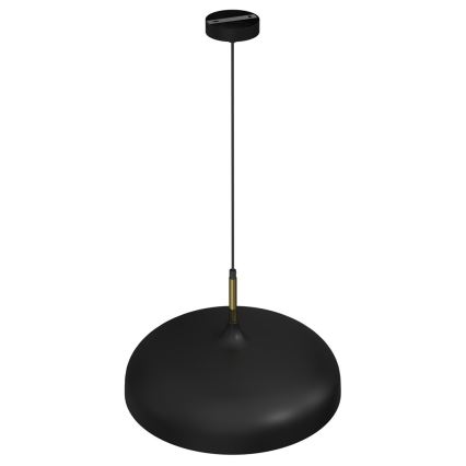 Lampadario su corda LINCOLN 1xE27/60W/230V d. 45 cm nero