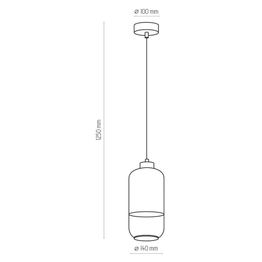 Lampadario su corda MARCO 1xE27/60W/230V bianco