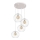 Lampadario su corda  MERCURE 4xE27/15W/230V bianco