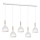 Lampadario su corda   NOAK 5xE27/60W/230V bianco/legno
