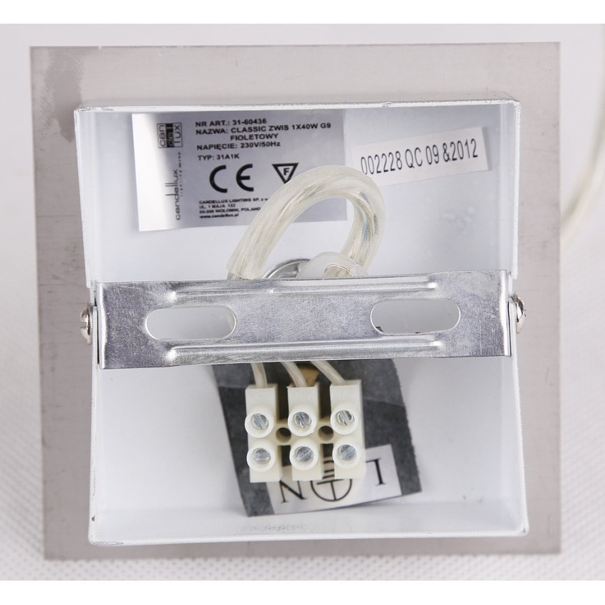 Lampadario su corda ODEN 1xG9/40W/230V d. 12 cm