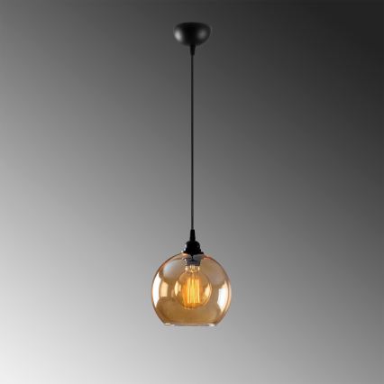 Lampadario su corda ORO 1xE27/40W/230V