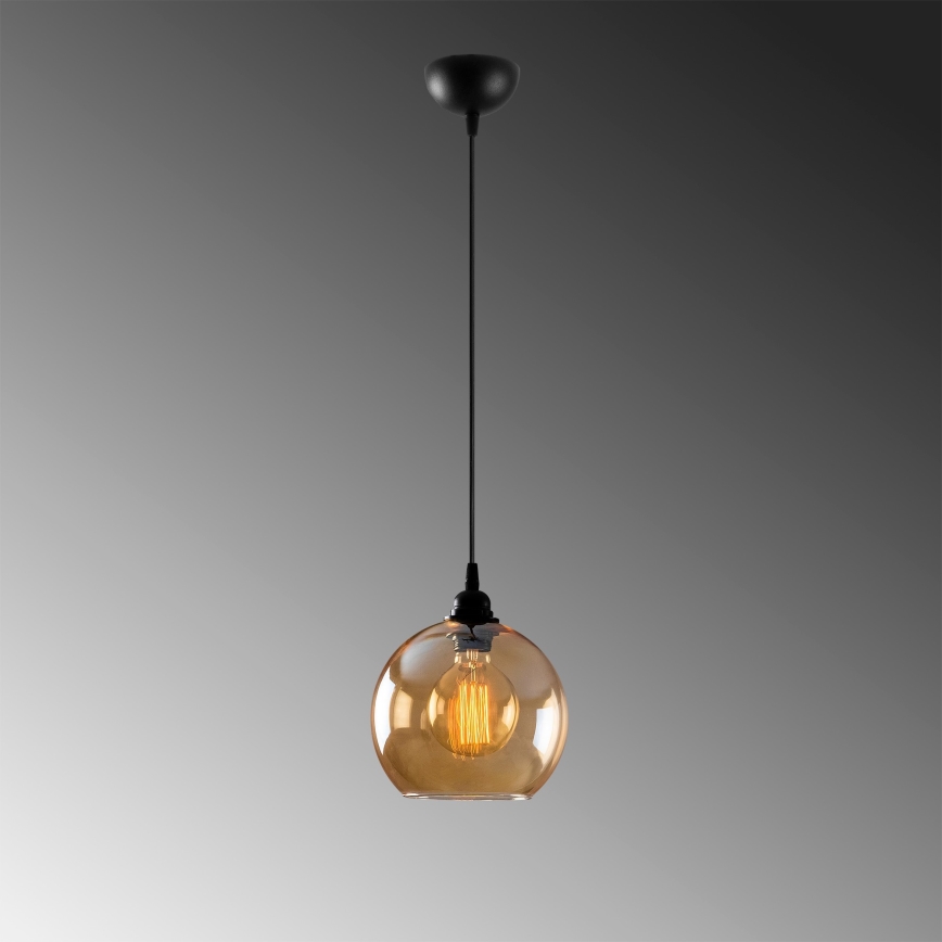 Lampadario su corda ORO 1xE27/40W/230V
