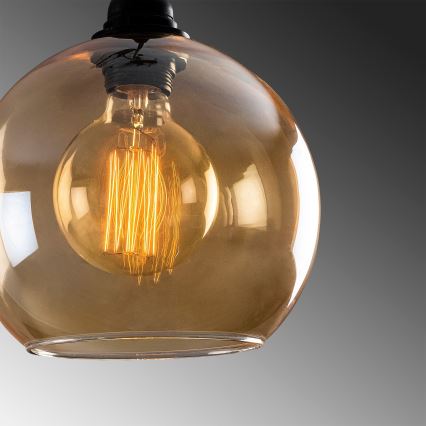 Lampadario su corda ORO 1xE27/40W/230V