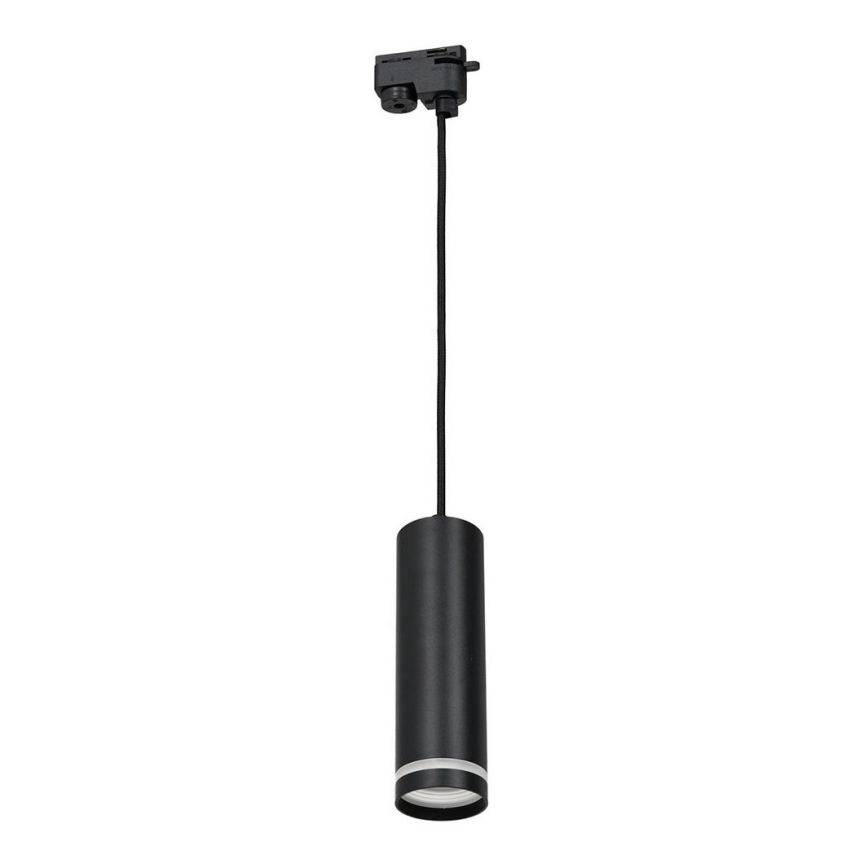 Lampadario su corda per sistema a binario PIPE 1xGU10/25W/230V nero