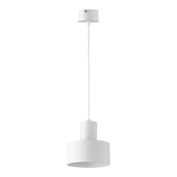 Lampadario su corda RIF 1xE27/60W/230V d. 15 cm bianco